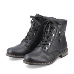 Rieker Damen Biker Boots tiefschwarz
