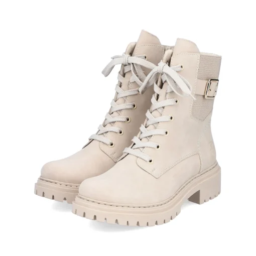 Rieker Damen Biker Boots hellbeige