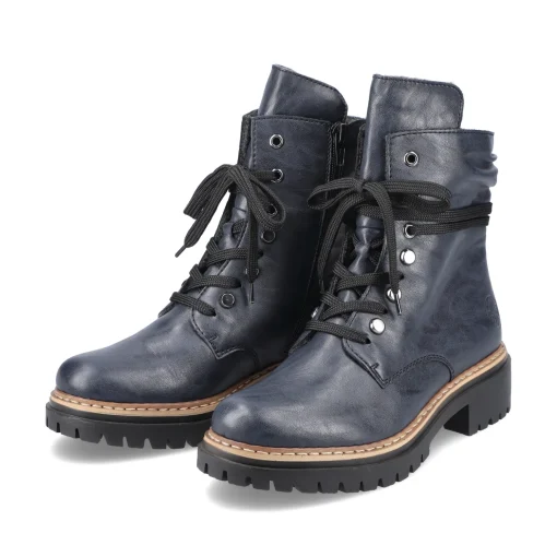 Rieker Damen Biker Boots königsblau