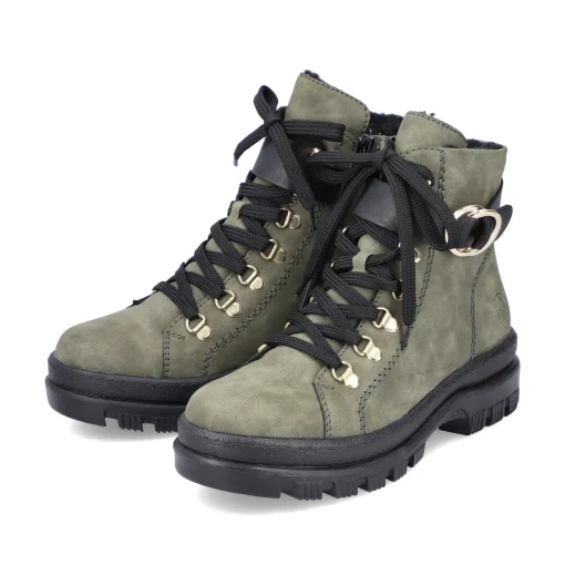 Rieker Damen Biker Boots laubgrün