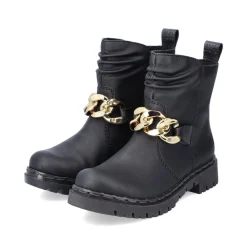 Rieker Damen Biker Boots tiefschwarz