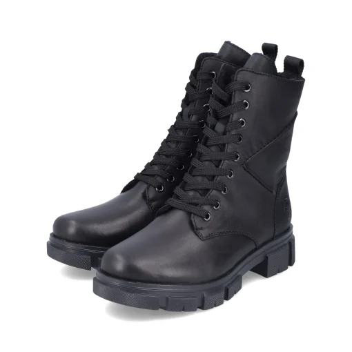 Rieker Damen Biker Boots tiefschwarz