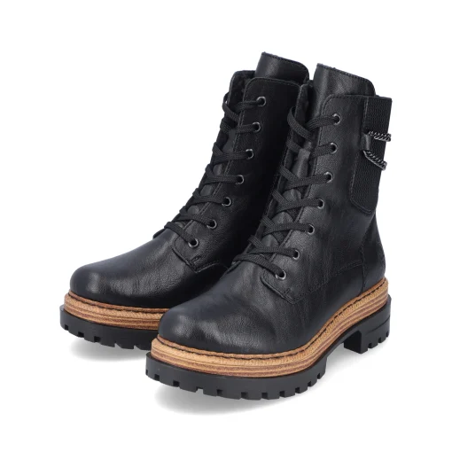 Rieker Damen Biker Boots asphaltschwarz