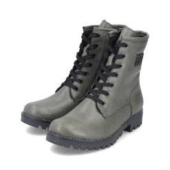 Rieker Damen Biker Boots graugrün