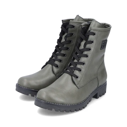 Rieker Damen Biker Boots graugrün