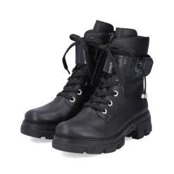 Rieker Damen Biker Boots tiefschwarz