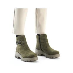 Rieker Damen Biker Boots schilfgrün