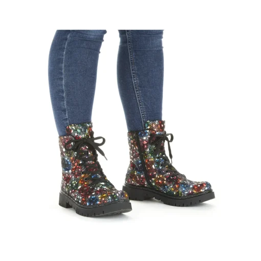 Rieker Damen Biker Boots bunt