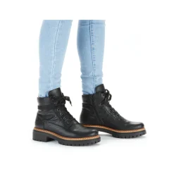 Rieker Damen Biker Boots nachtschwarz