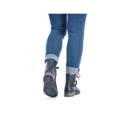 Rieker Damen Biker Boots tiefschwarz