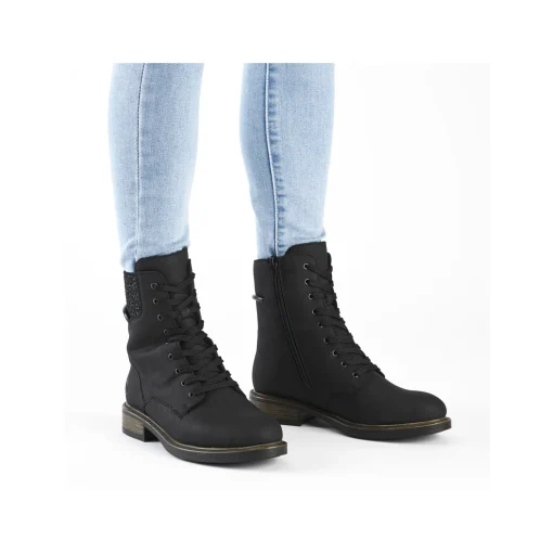 Rieker Damen Biker Boots graphitschwarz