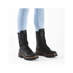 Rieker Damen Biker Boots asphaltschwarz