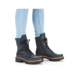 Rieker Damen Biker Boots pazifikblau
