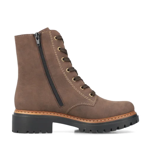 Rieker Damen Biker Boots holzbraun