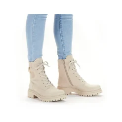 Rieker Damen Biker Boots hellbeige