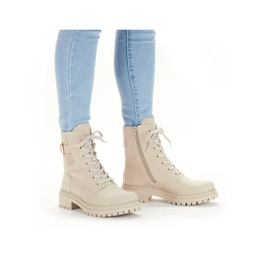 Rieker Damen Biker Boots hellbeige