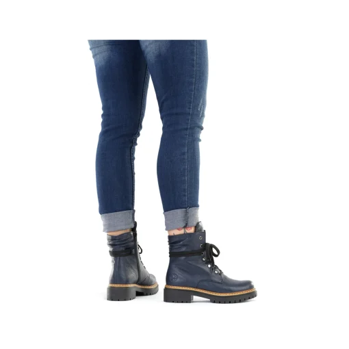 Rieker Damen Biker Boots königsblau