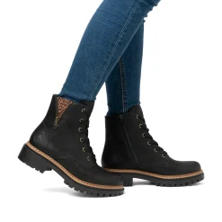 Rieker Damen Biker Boots nachtschwarz