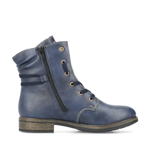 Rieker Damen Biker Boots ozeanblau