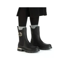 Rieker Damen Biker Boots urbanschwarz