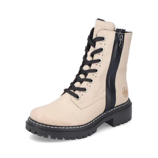 Rieker Damen Biker Boots vanillebeige