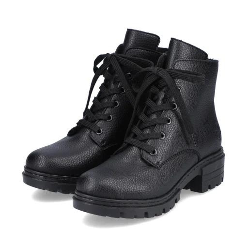 Rieker Damen Biker Boots nachtschwarz