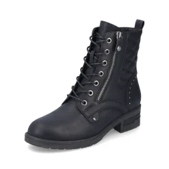 Rieker Damen Biker Boots nachtschwarz