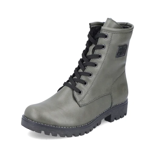 Rieker Damen Biker Boots graugrün
