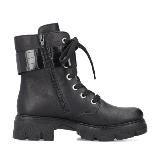 Rieker Damen Biker Boots tiefschwarz