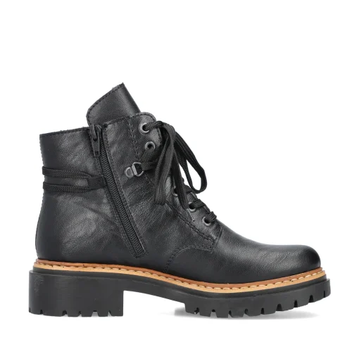 Rieker Damen Biker Boots nachtschwarz