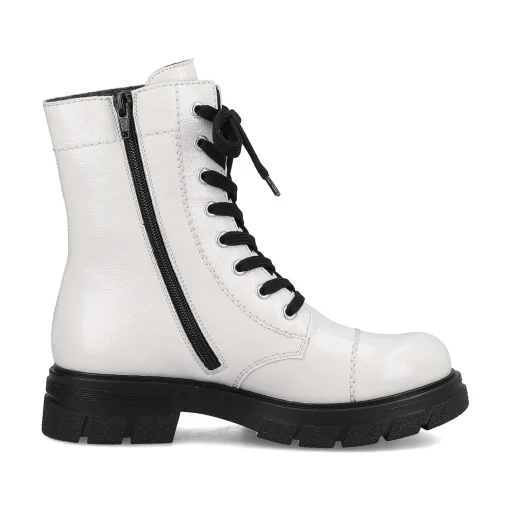 Rieker Damen Biker Boots reinweiß