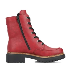 Rieker Damen Biker Boots erdbeerrot