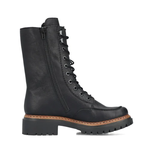 Rieker Damen Biker Boots asphaltschwarz