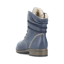 Rieker Damen Biker Boots ozeanblau