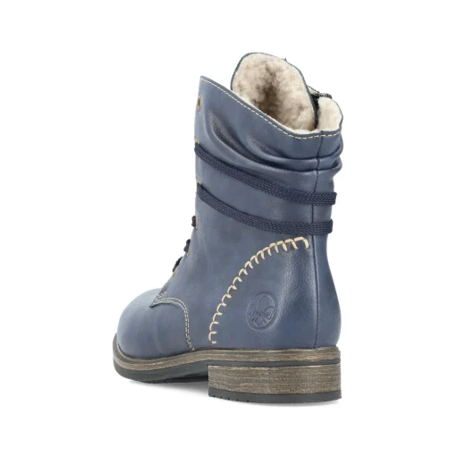 Rieker Damen Biker Boots ozeanblau