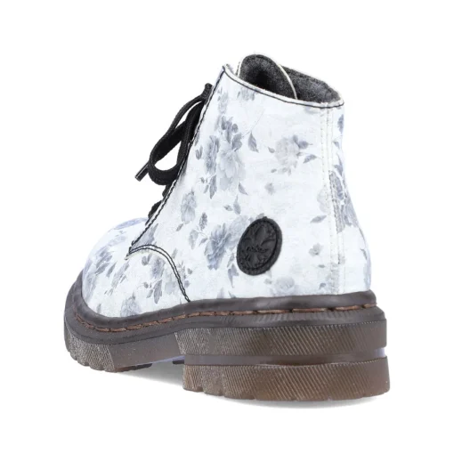Rieker Damen Biker Boots silberweiß
