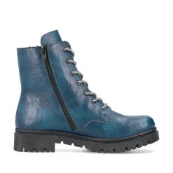 Rieker Damen Biker Boots petrol