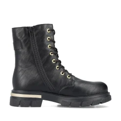Rieker Damen Biker Boots nachtschwarz