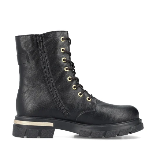 Rieker Damen Biker Boots nachtschwarz