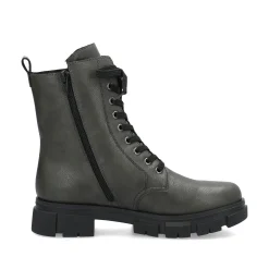 Rieker Damen Biker Boots grüngrau