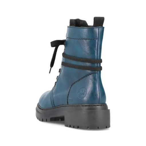 Rieker Damen Biker Boots cyanblau
