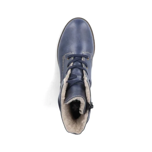 Rieker Damen Biker Boots ozeanblau