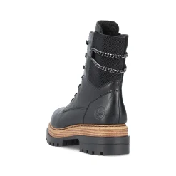 Rieker Damen Biker Boots asphaltschwarz