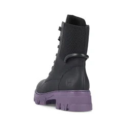 Rieker Damen Biker Boots nachtschwarz-purple