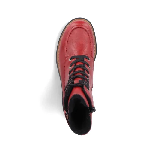 Rieker Damen Biker Boots erdbeerrot