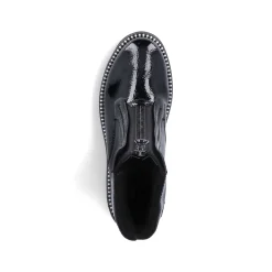 Rieker Damen Biker Boots glanzschwarz
