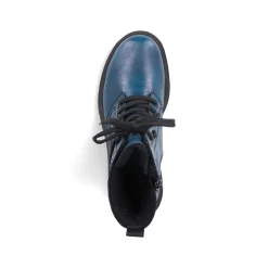 Rieker Damen Biker Boots cyanblau