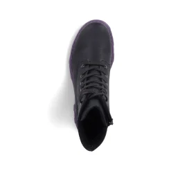Rieker Damen Biker Boots nachtschwarz-purple