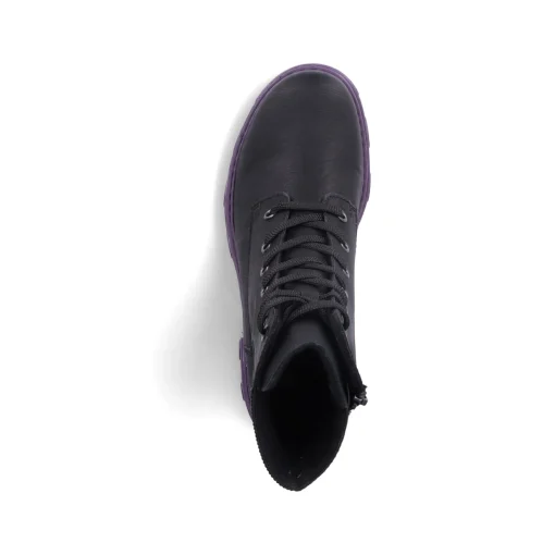Rieker Damen Biker Boots nachtschwarz-purple