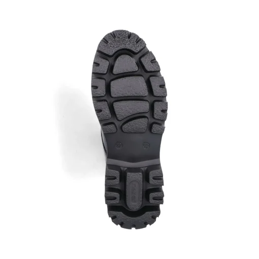 Rieker Damen Biker Boots glanzschwarz
